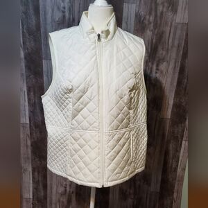 Croft & Barrow Women's IWhite Quilted Vest